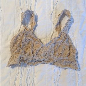 blush pink aerie lace bralette